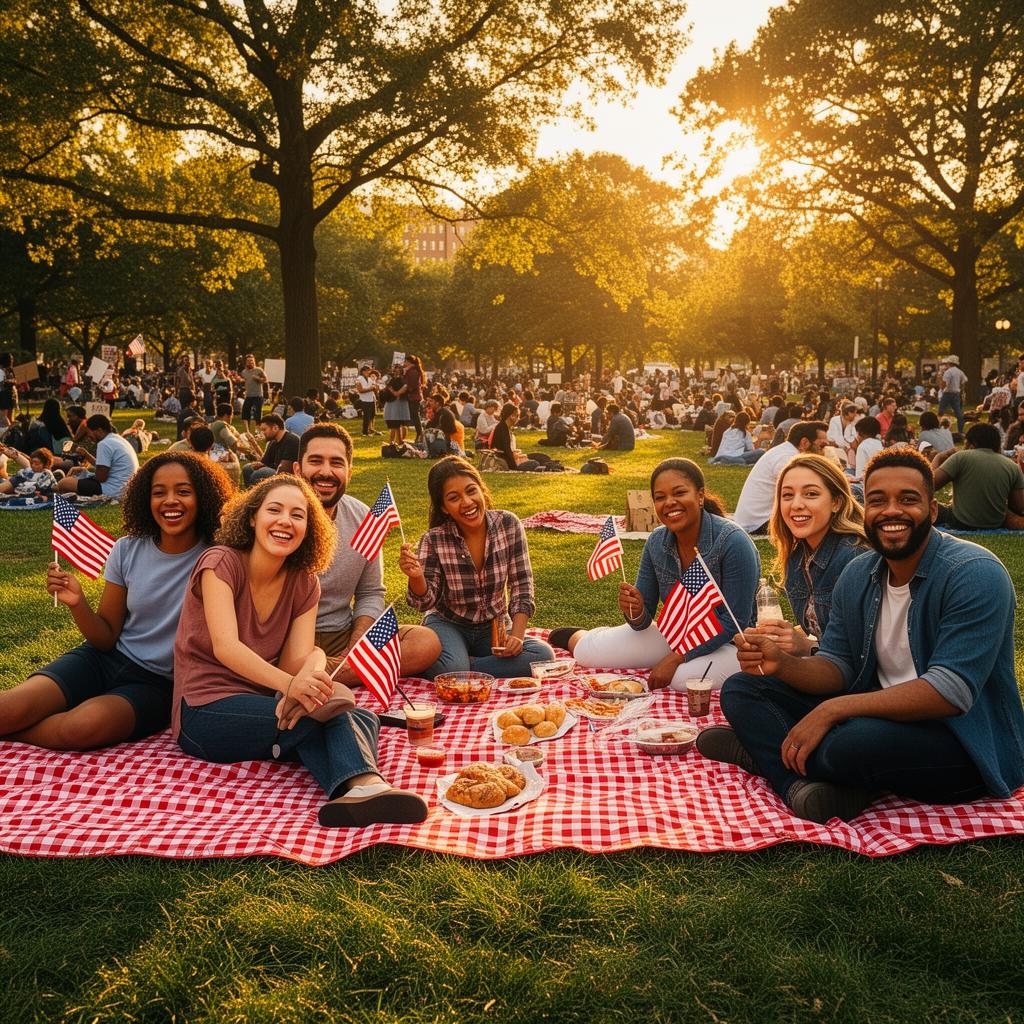 Sunset gathering — Brooklyn, NY